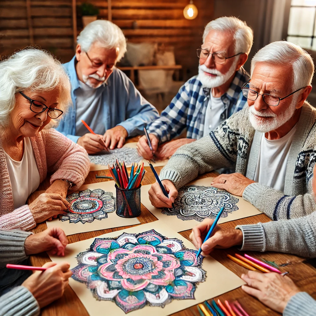 Mandala per gli anziani con Alzheimer