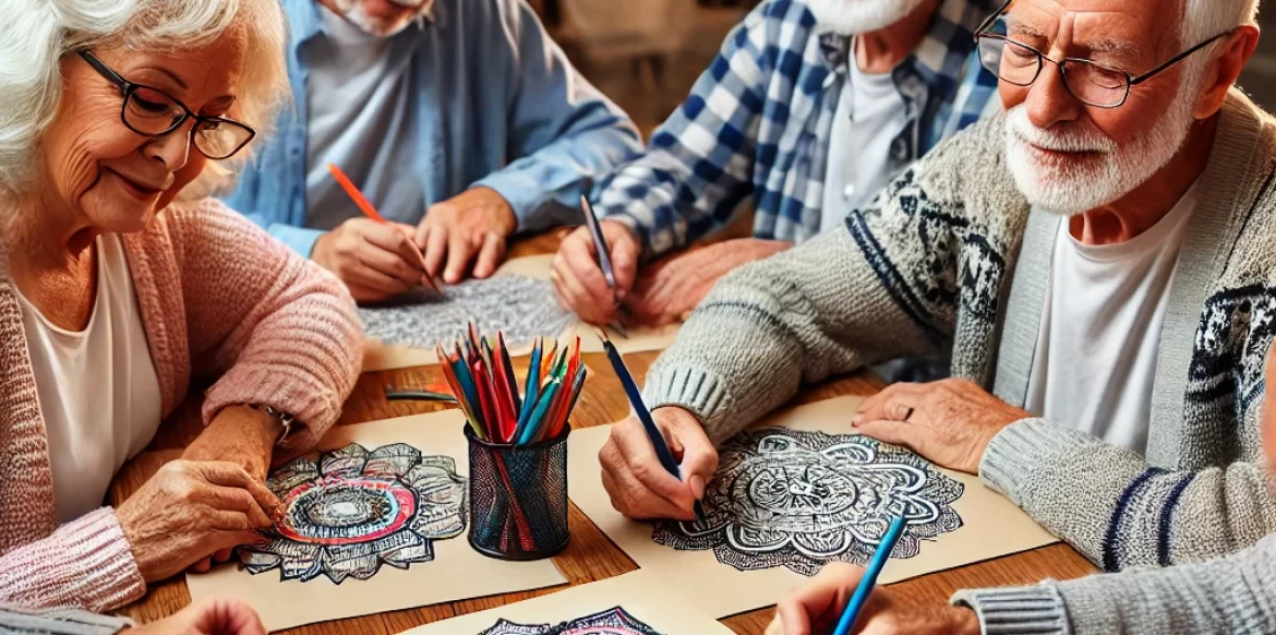 Mandala per gli anziani con Alzheimer